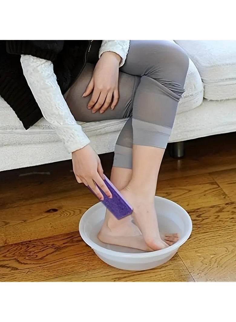ORiTi 1Pc Foot  Exfoliator Pedicure Tool Callus Remover Scrubber Skin Cleaner Purple - Image 2