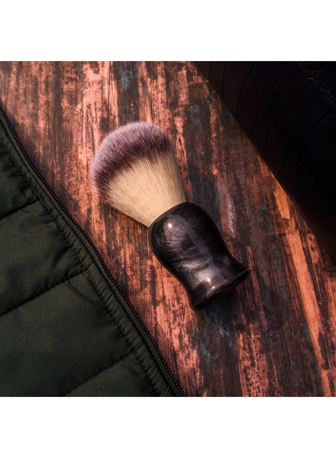 RUBAB MEN Luxuriously Soft Shaving Brush For Men |Bomber Edition| Experience Premium Cruelty-Free Bristles And Stylish Grey Bomber-Toned Ergonomic Handle | Hand-Crafted With Passion In India - Image 3