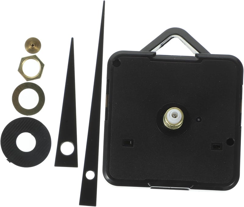 Uonlytech Silent Quartz Wall Clock Movement Kit DIY Acrylic Clock Mechanism for Art Projects Battery Operated Long Spade Hands Replacement Parts for Custom Designs - Image 1