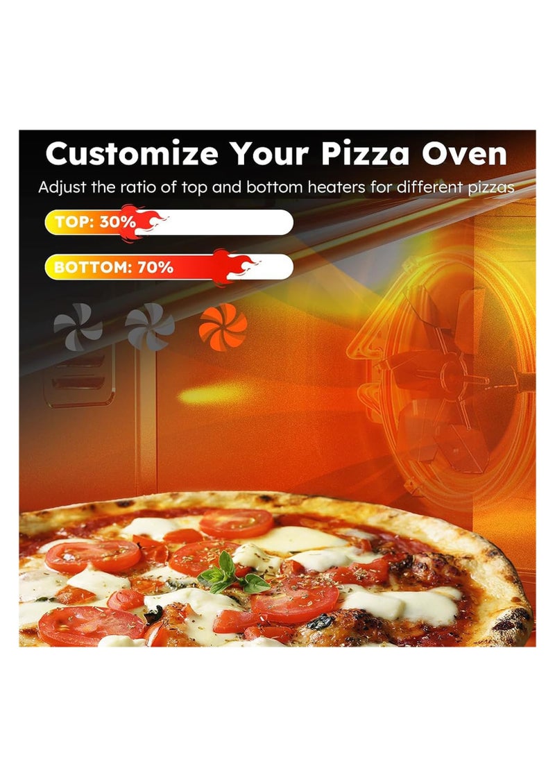 أرابايت فرن كهربائي، فرن كهربائي سعة 22 لترًا، 220 فولت، 1000 وات، مؤقت لمدة 30 دقيقة وإيقاف تشغيل تلقائي، عناصر تسخين، منظم حرارة، يتضمن وعاء دعم ورف (أبيض سعة 22 لترًا) - Image 5