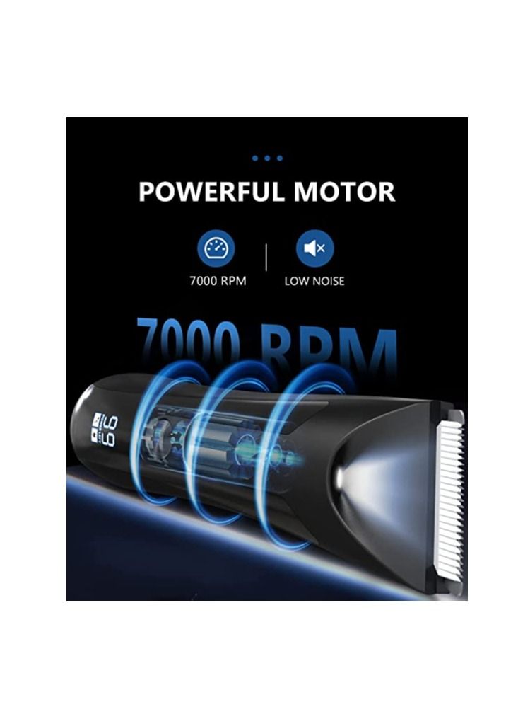 SYOSI Electric Groin Body Hair Trimmer - Ball Trimmer for Men USB Recharge Dock Cordless Use Fully Waterproof Replaceable Ceramic Blade Pubic Hair Trimmer Body Groomer Kit for Men - Image 2
