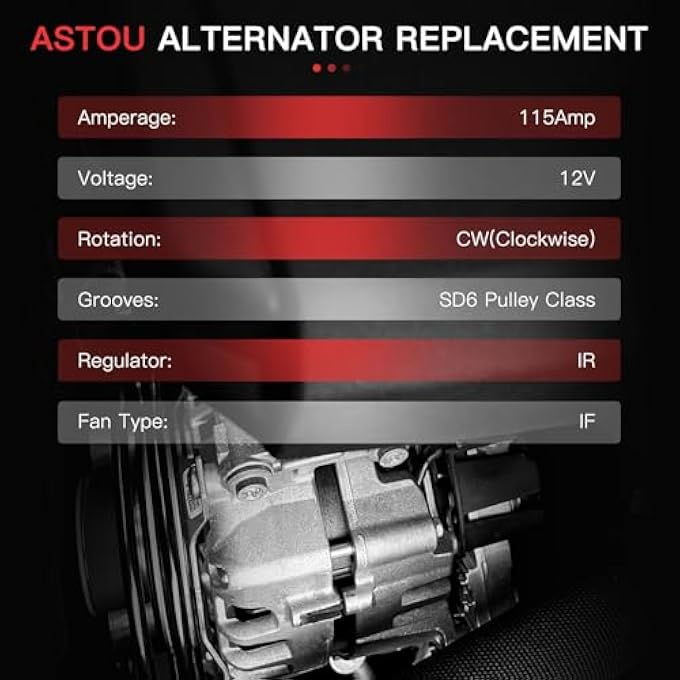 ASTOU 11693 NEW Alternator fit 2014 2015 2016 2017 2018 for Toyota for Corolla 1.8L Replace Stable Output Alternator Rebuild Kit - Image 2