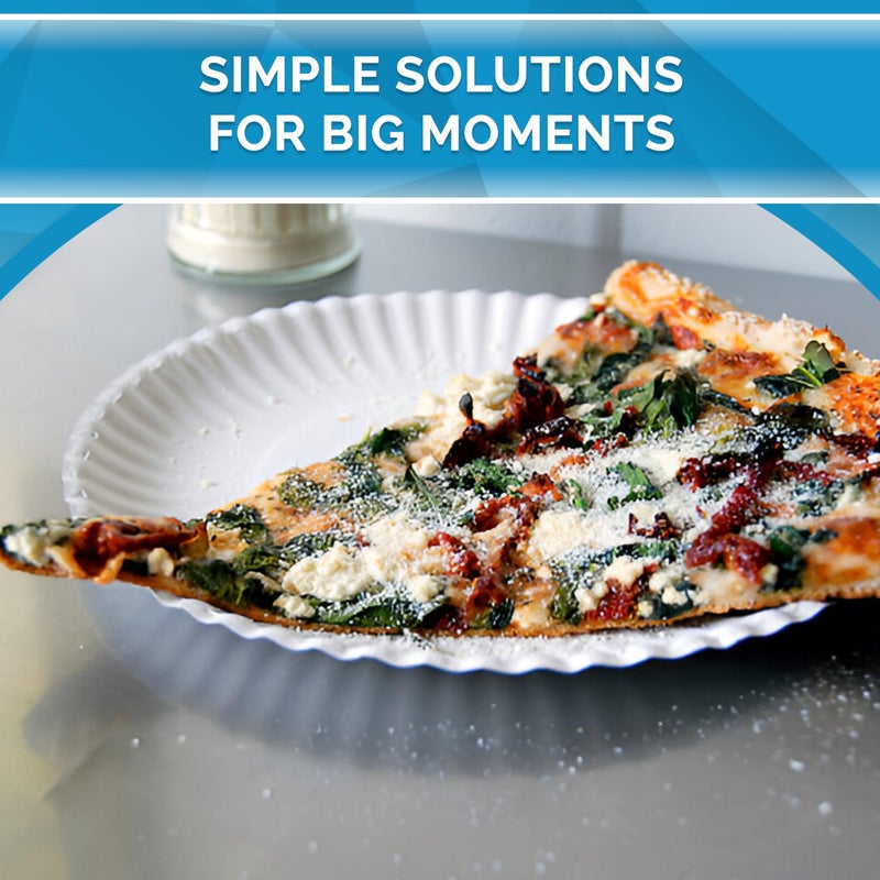 Perfectware - Kitchen essentials Paper Plate 6-300 6"" Paper Plate  White (300 Count/pack) - Image 3