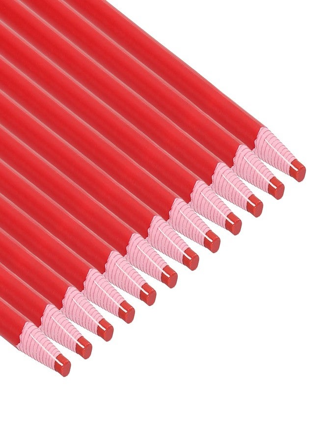 PATIKIL China Markers, 48 Pack Grease Pencil Peel Off Wax Pencil Wood for Labeling Drawing Glass Garments Film Paper Vinyl Metal, Red - Image 1