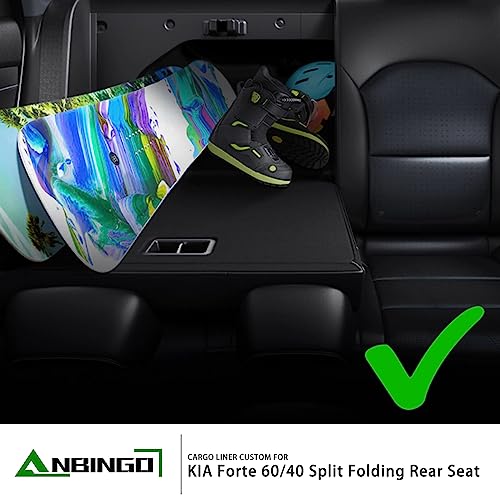 ANBINGO® Floor Mats & Cargo Liner for Kia Forte 2019-2024, Custom for Forte S/EX/FE/LX/LXS/GT/GT-Line, 3D All Weather Car Floor Liners for Forte, Full Set - Image 3