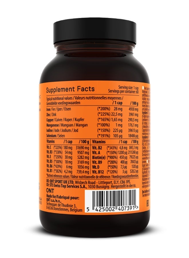 QNT DAILY VITAMINS | 60 Caps | Essential Multivitamin & Mineral Complex - Image 3