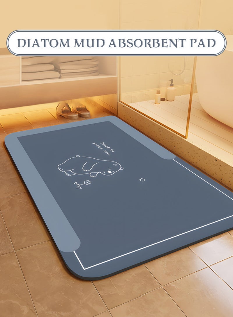 LEOKOR Super Absorbent Soft Floor Carpet Slip-Resistant Bathing Room Rug Microfiber Bath Mat 45*70CM - Image 2