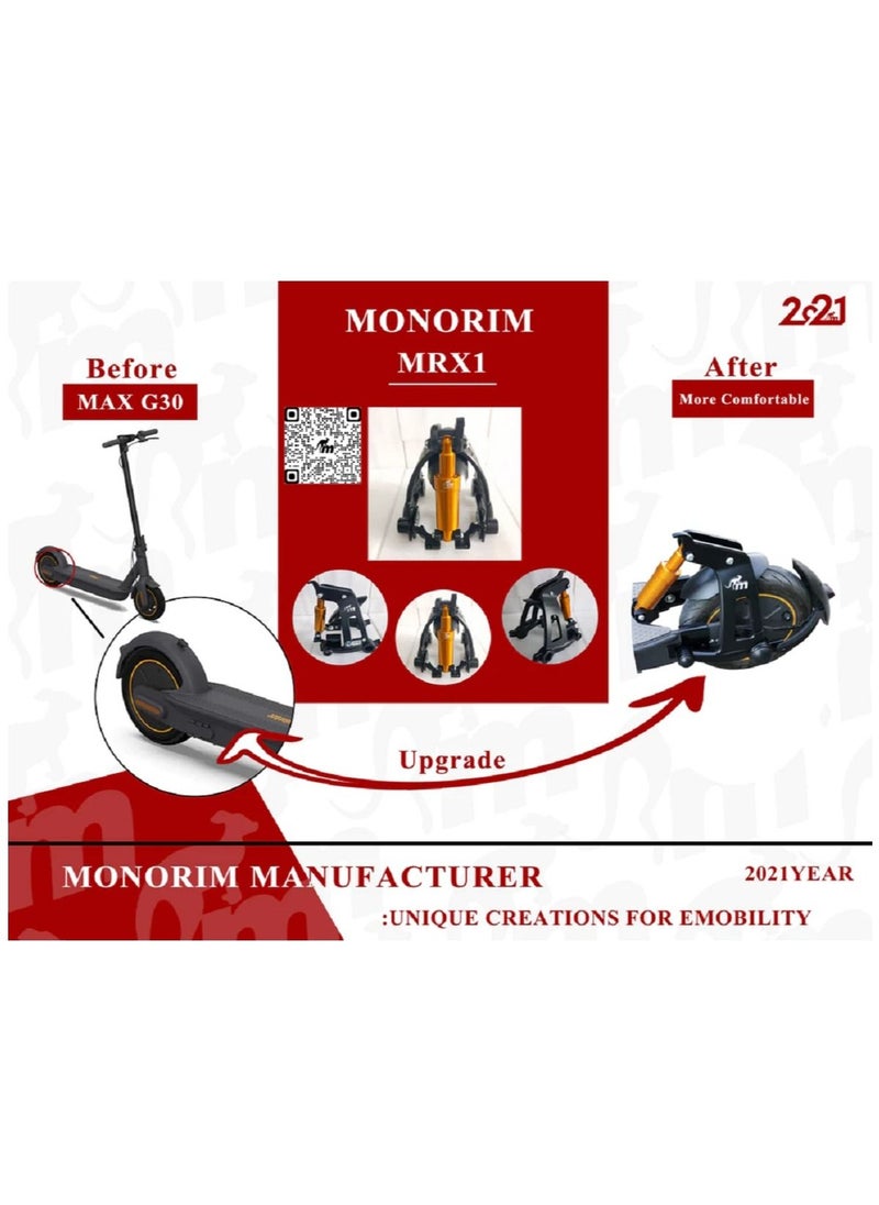 monorim Monorim MXR1 Rear Suspension Kit v4.0 For Segway maxG30 D/E/G30 DII/EII/G30 LD/LE/LP Specially for 8.5inch 10inch Parts Accessories  - Image 2