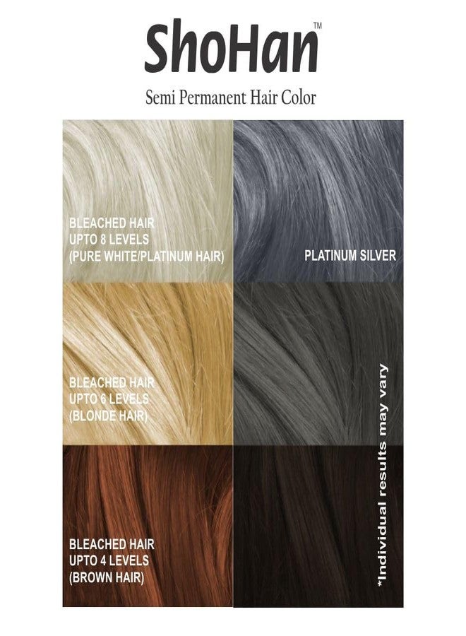 ShoHan Semi Permanent Platinum Hair Colour - No Ammonia, No Peroxide, No PPD Hair Color with Keratin - Soft Pastel Colors - Birds of Paradise Hair Colour - Streak -Strix-Glossy Hair Tint - Ash Grey White (Silver, 1) (125gram) - Image 2