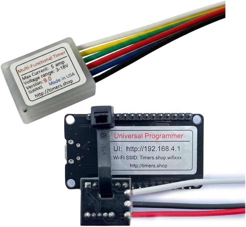 XDP Small Miniature Timer Delay Relay 0.1 Sec to 9999 Hours, 3V 12V 18V DC 5A, Power On/Off Delay, Cycling, Industrial Control & Hobby - Image 1