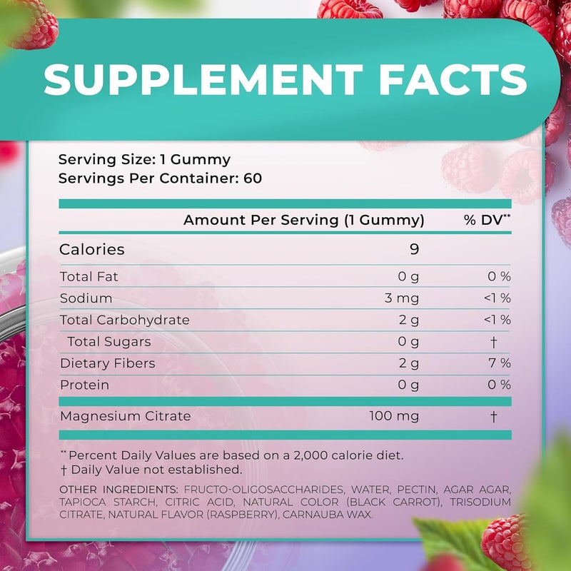 Natural BioScience Sugar Free Magnesium Gummies for Kids 100mg  Chewable Kids Magnesium Supplement Calm  Sleep Support AntiStress Bone Health Muscle Relaxation NonGMO GlutenFree All Natural 90 Vegan Gummies - Image 5