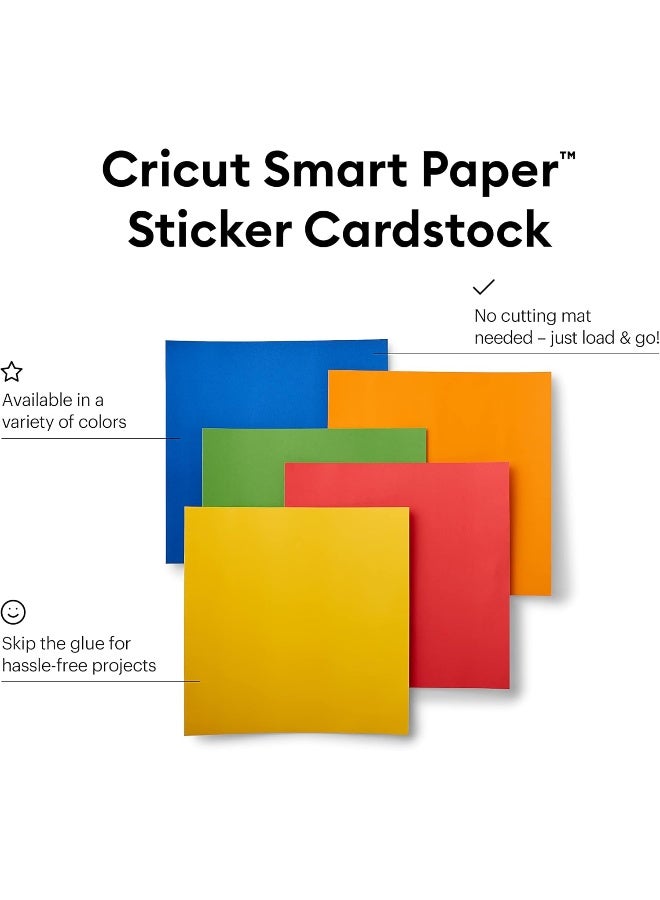 Cricut Smart Paper Sticker Cardstock 10 Sheets 33Cmx33Cm Bright Bows - Image 2