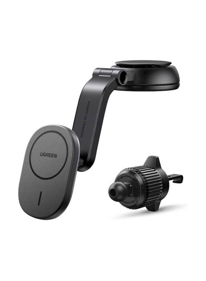 Ugreen Magnetic Wireless Car Charger Mount, Compatible with iPhone 16/15/14/13/12 Series Car Mount, Built-in 18 N52 Magnets, 11N Strong Magnets, Car Magnetic Phone Mount Charger 15w - Image 3