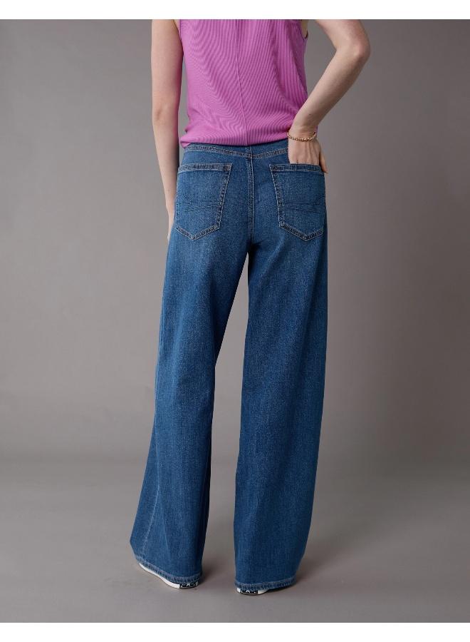 American Eagle AE Dreamy Drapey Stretch Super High-Waisted Baggy Wide-Leg Jean - Image 4