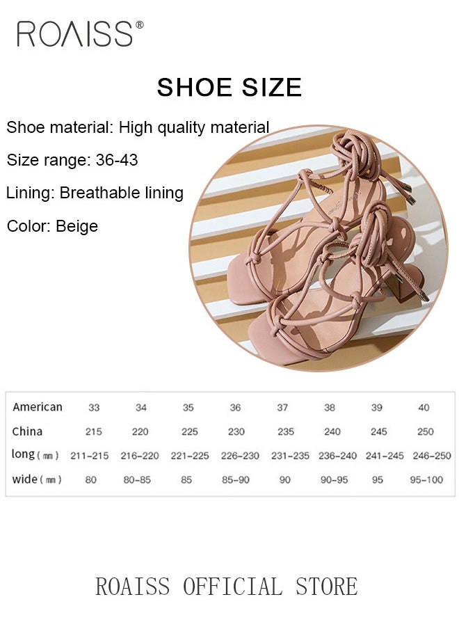 roaiss - Women Square Toe High Heels Strappy Design for an Elegant and Charming Look Ergonomic Footbed with Arch Support for Comfortable Wear Sleek and Stylish Stiletto Heels Perfect for Evening Events - Image 1