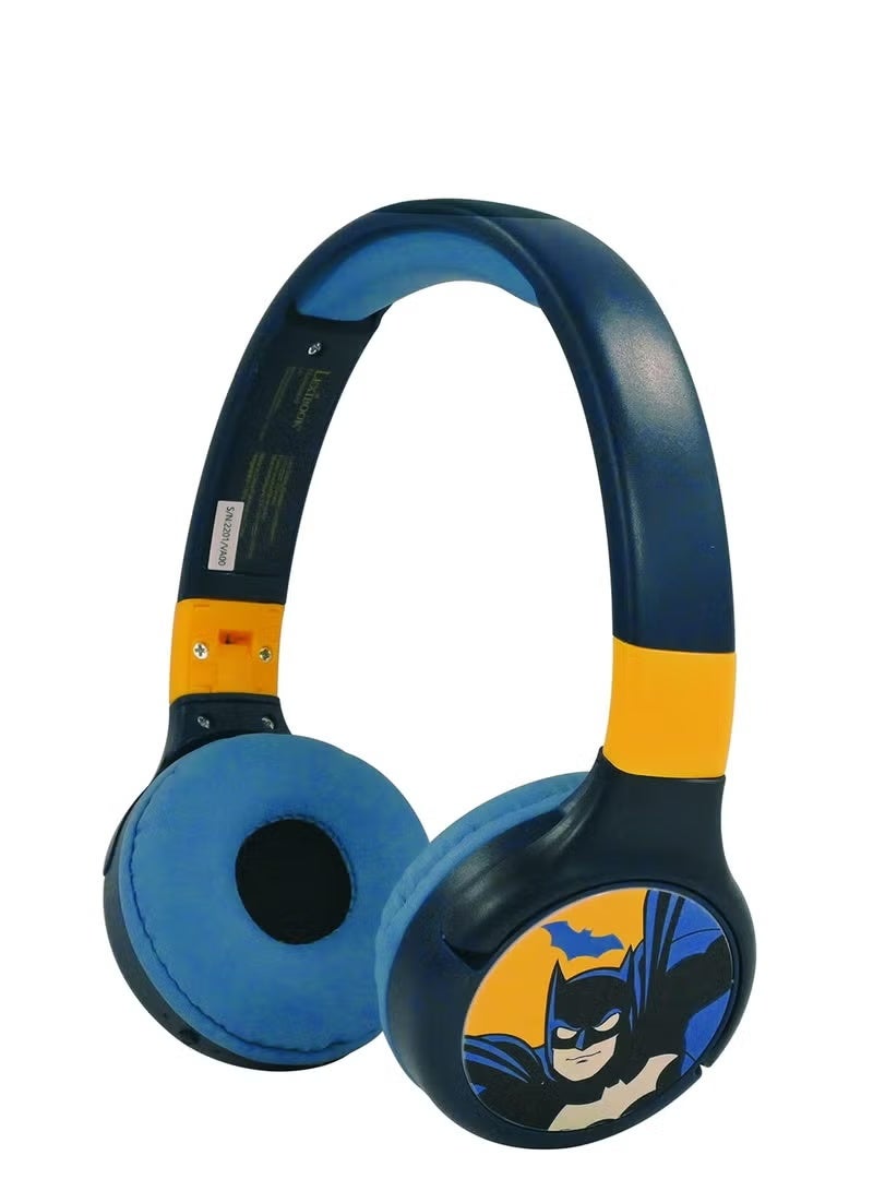 Lexibook BATMAN 2 IN 1 BLUETOOTH AND WIRED COMFORT FOLDABLE HEADPHONE - Image 3