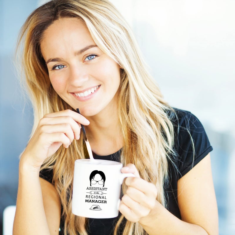COOL AF Assistant To The Regional Manager Coffee Mug - The Office Gifts - Funny Dwight Schrute The Office Merchandise - 11oz collectible Dunder Mifflin The Office Mug For Men And Women - Image 3
