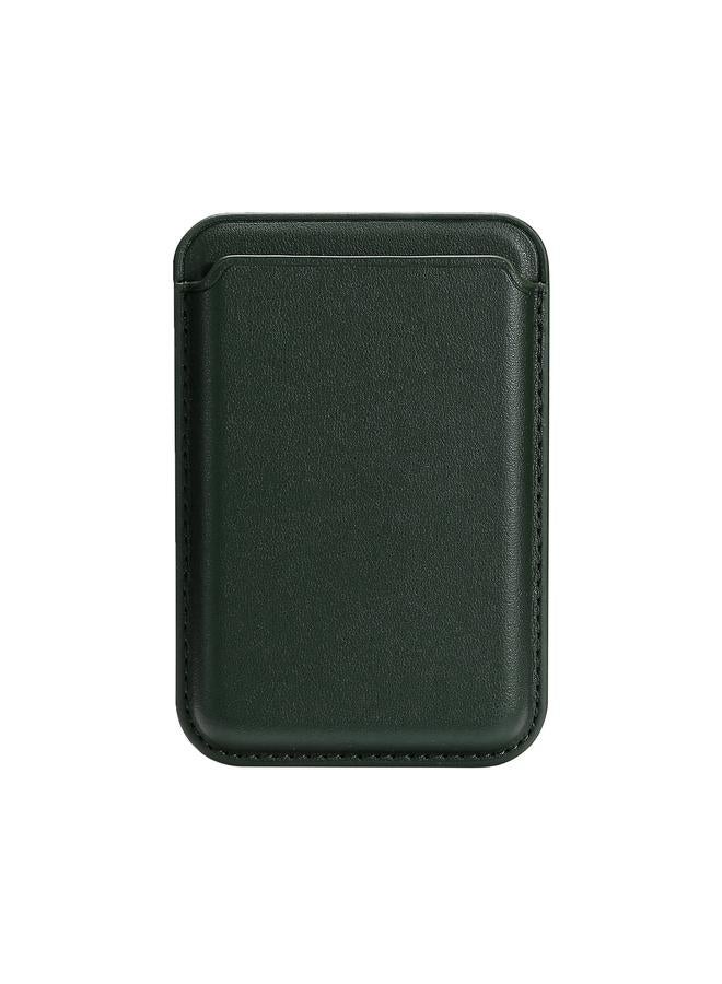 Two Card Slots MagSafe Magnetic Leather Card Bag