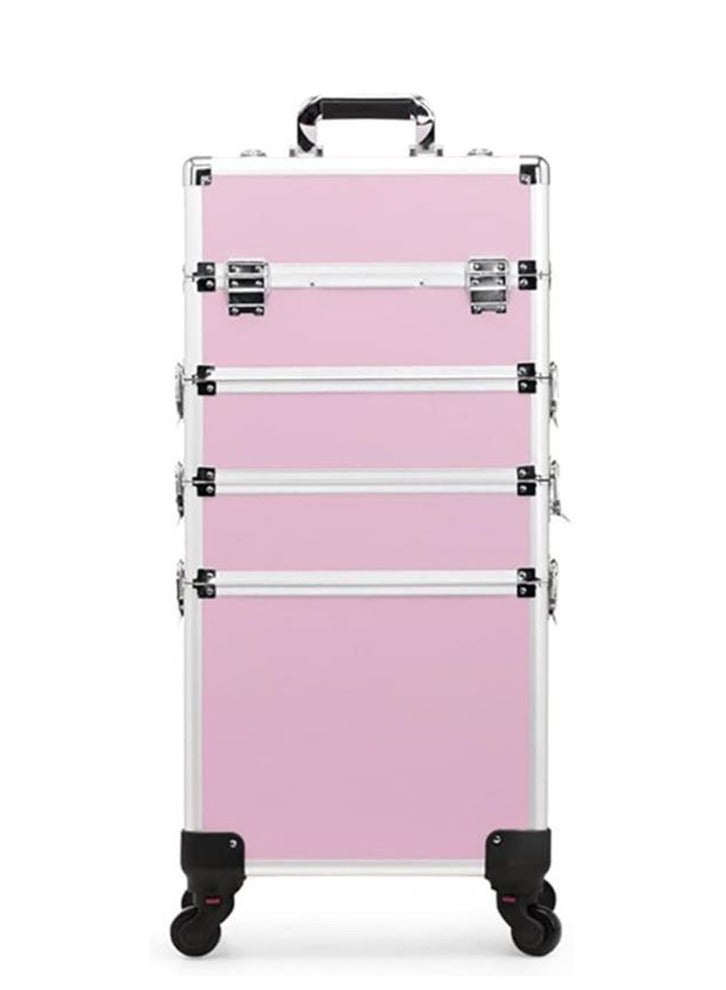 Four-layer Professional Trolley Makeup Box Large Capacity Multi-layer Vanity Case With 4 Wheels - Image 1