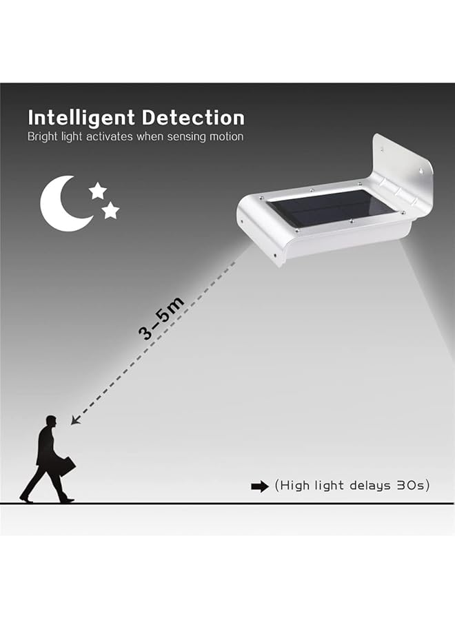 erorex 16 Led Solar Power Motion Sensor Garden Lamp Yard Light Path Light Wall Lamp With Sound Sensor - Image 4