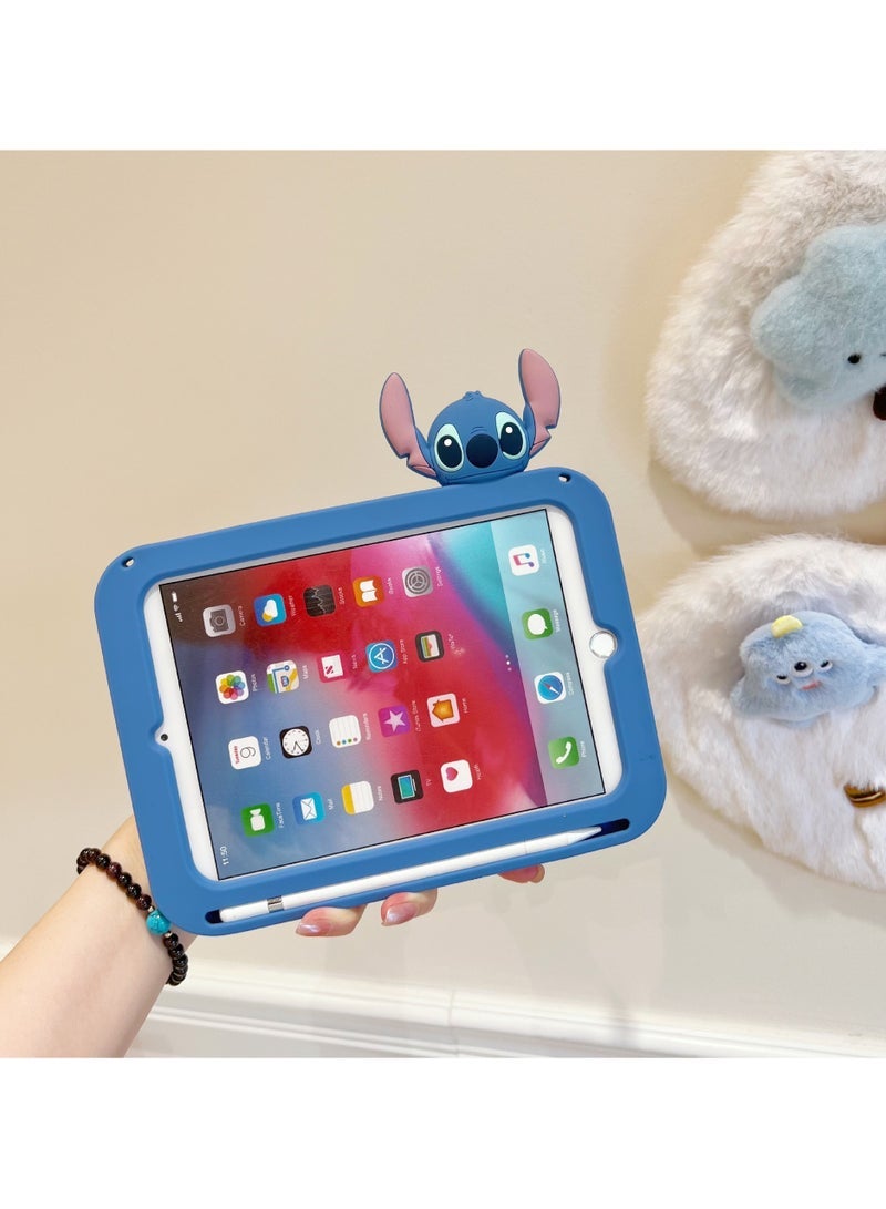 Case for iPad 8th Generation / 7th Generation 10.2 inch 2021/2020/2019, Shockproof Case for Kids, Case for iPad 9 8 7th Generation 10.2 inch (-Stitch2 with Lanyard) - Image 4