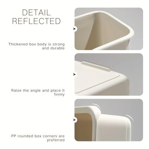 Soko Multipurpose Plastic Storage Basket with Wheels | Under Sink Organizer Rack for Kitchen, Bathroom, Countertops | Portable Rolling Organiser for Toiletries, Utensils | Set of 3 Sizes - Image 3