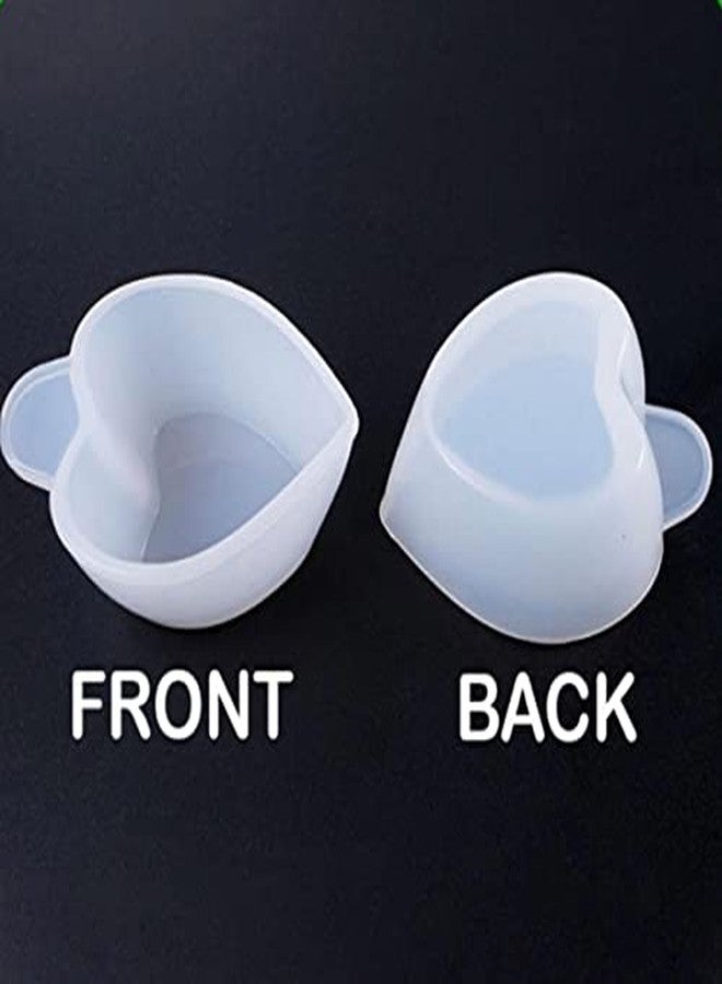 Ditya Crafts Silicone Mold Cup Dispenser Mini Measuring Heart Pouring Cup Mixing Bowls Color Modulation Tools for DIY Resin Craft - Image 3