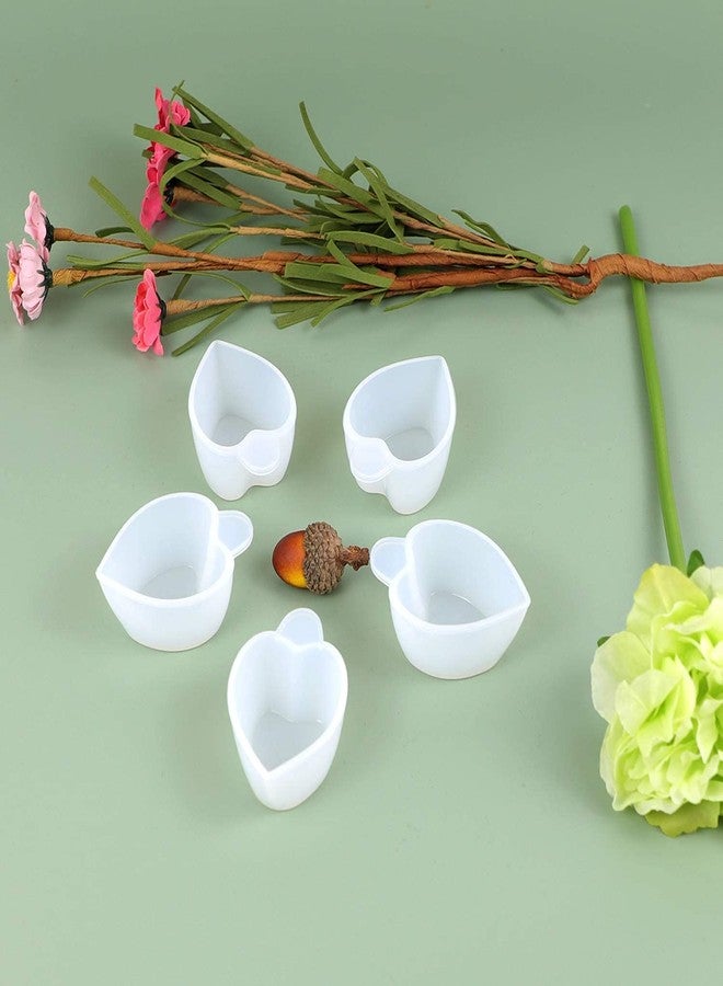 Ditya Crafts Silicone Mold Cup Dispenser Mini Measuring Heart Pouring Cup Mixing Bowls Color Modulation Tools for DIY Resin Craft - Image 4