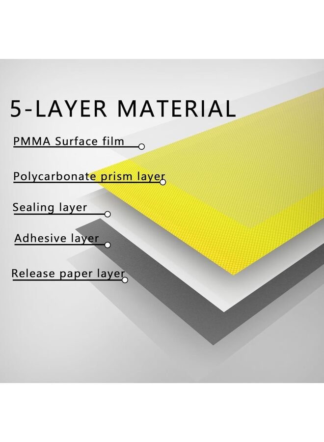 Reflective Tape Shiny Fade-Resistant Reflective Outdoor Waterproof Strong Adhesive Safety Warning Reflector Visible Tape for Trailers, Trucks and Bikes (2''×32' 9.7" Yellow) - Image 5