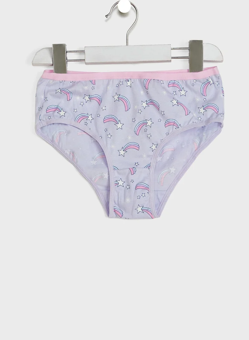 Marks & Spencer Kids 7 Pack Unicorn Star Briefs