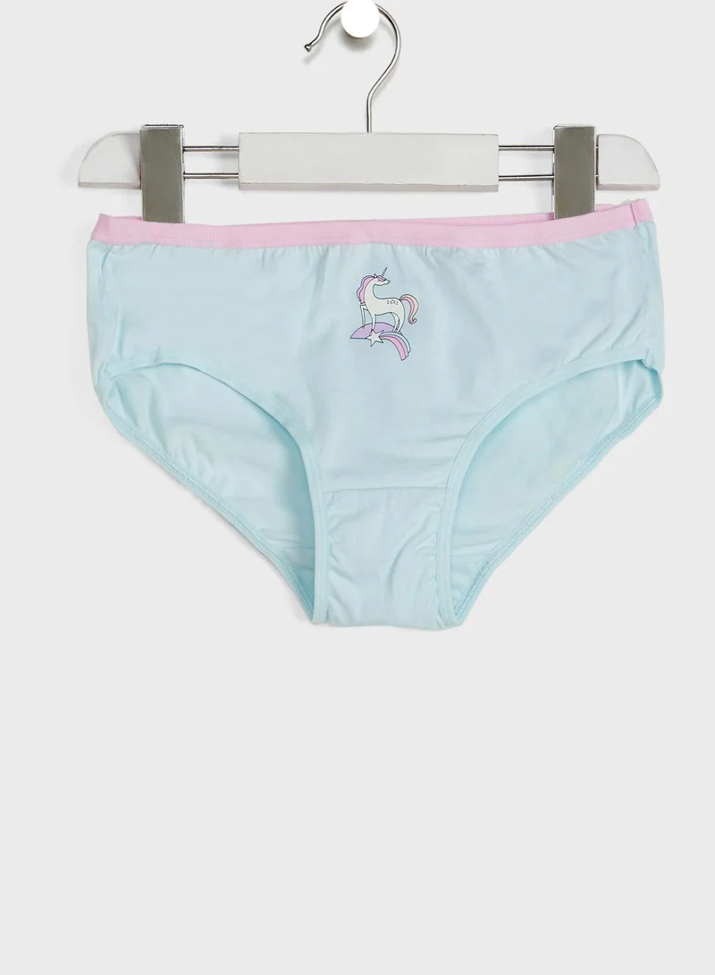 Marks & Spencer Kids 7 Pack Unicorn Star Briefs