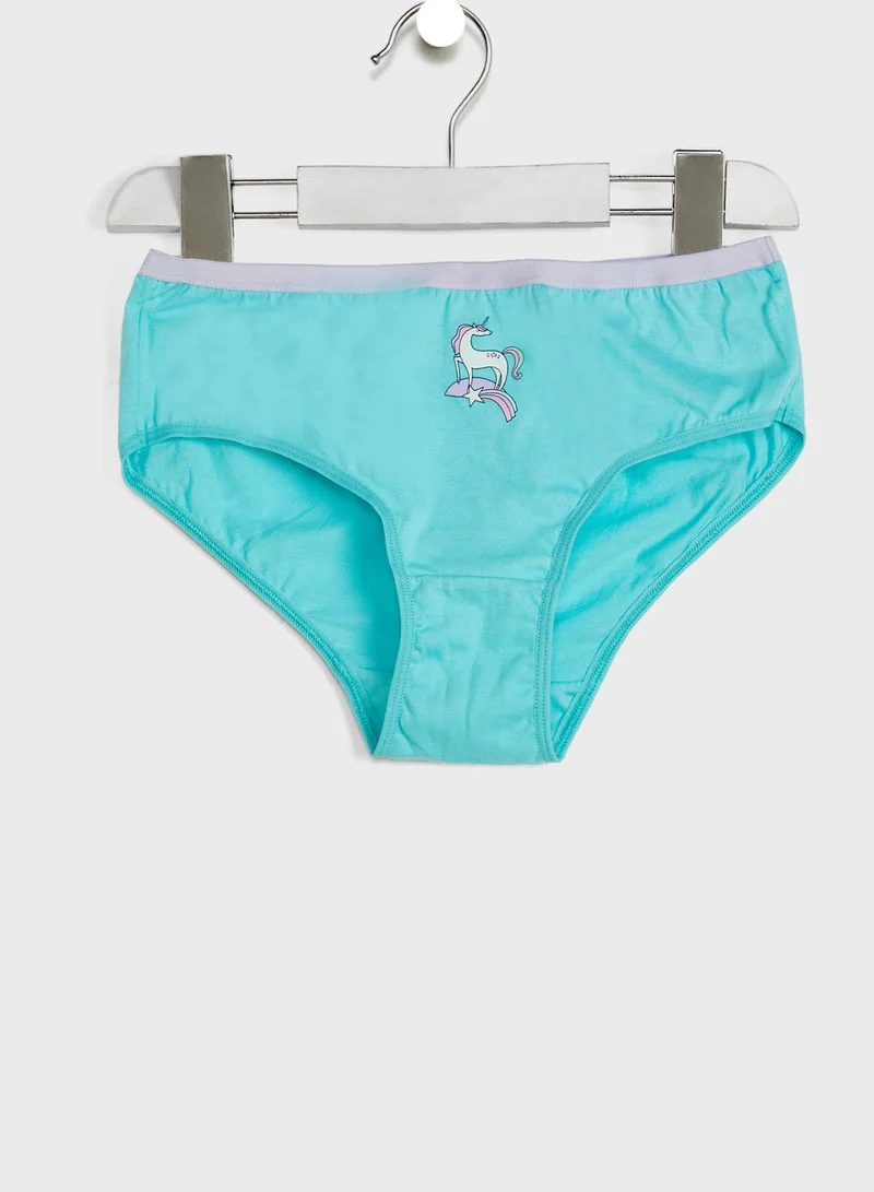 Marks & Spencer Kids 7 Pack Unicorn Star Briefs