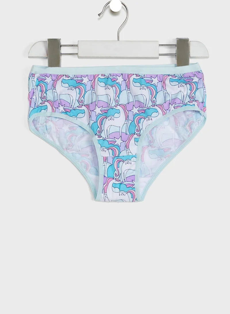 Marks & Spencer Kids 7 Pack Unicorn Star Briefs