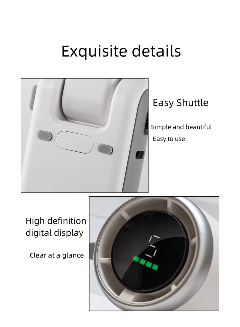 Portable Handheld Mini Fan with 50000 RPM Foldable Turbo Fan Type C Rechargeable Battery 5 Speeds Digital Display Ideal for Summer Travel and Outdoor Activities for Men and Women - Image 5