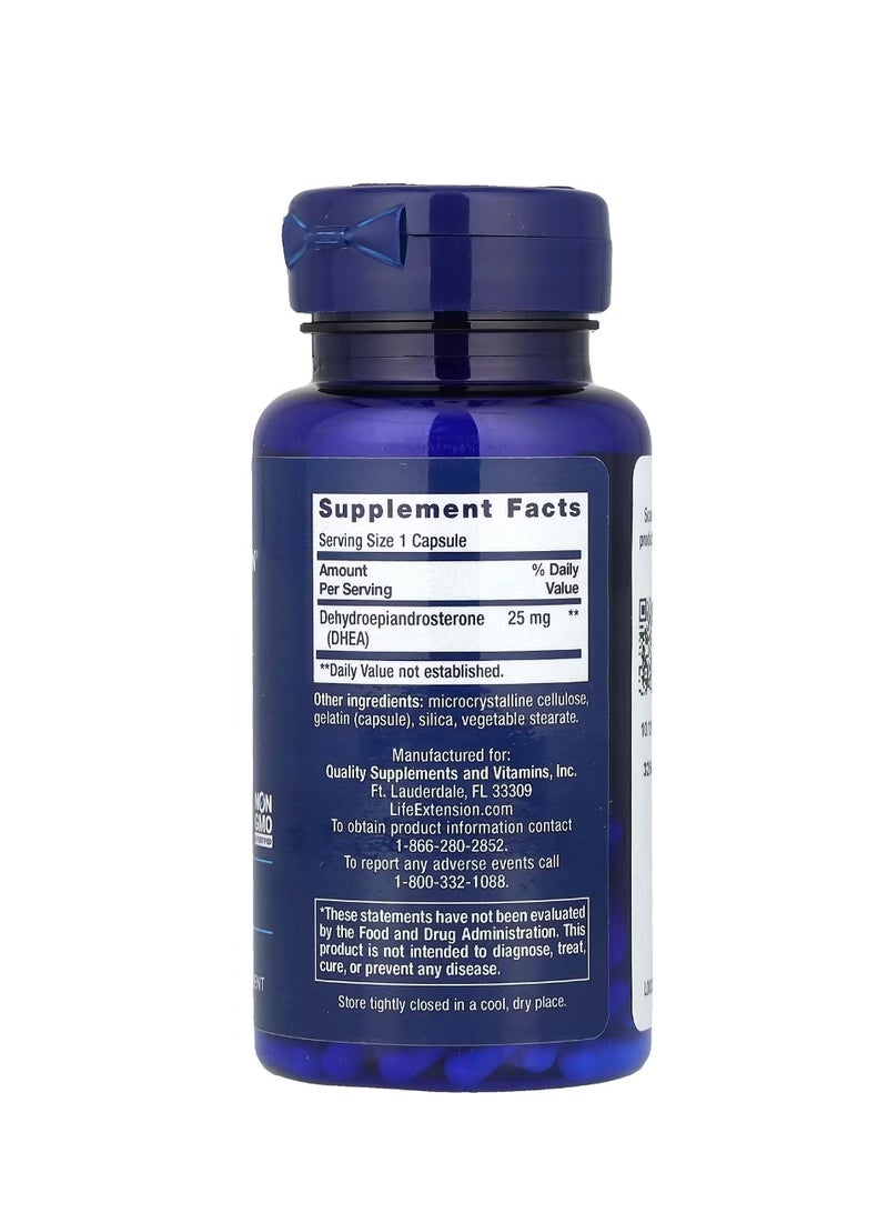 لايف إكستنشن ديهيدرو إيبي آندروستيرون 25 مجم 100 كبسولة - Image 2