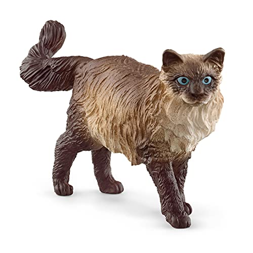 Schleich Farm World Cute Realistic Cat Toys for Kids Ages 3 and Above Ragdoll Cat Toy Figurine Multicolor - Image 1