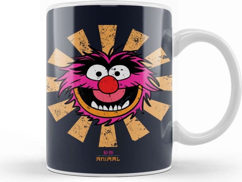 Print Shop Animal Retro Japanese Muppets Mug Porcelain