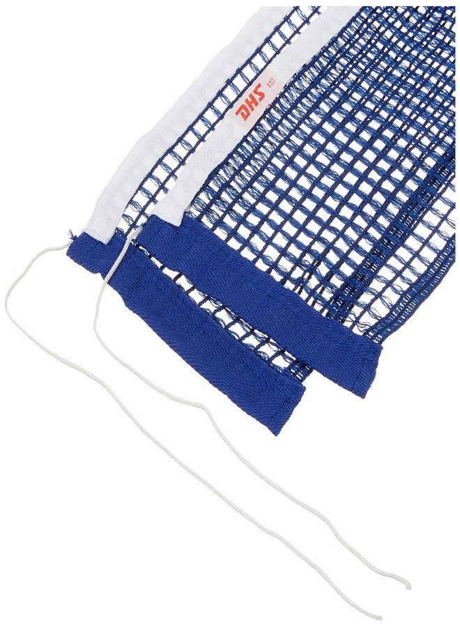 دي إتش أس مضرب تنس خشبي DHS طراز S-S4F2 مع كرة تنس 40 مم، نجمة واحدة، برتقالي (علبة 120 قطعة) (أسود/أزرق) TT NET409 - Image 4