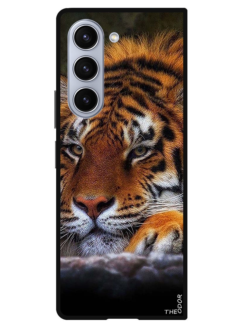 Theodor Protective Case Anti Scratch Shock Proof Bumper Cover For Samsung Galaxy Z Fold 6 Tiger - Image 1