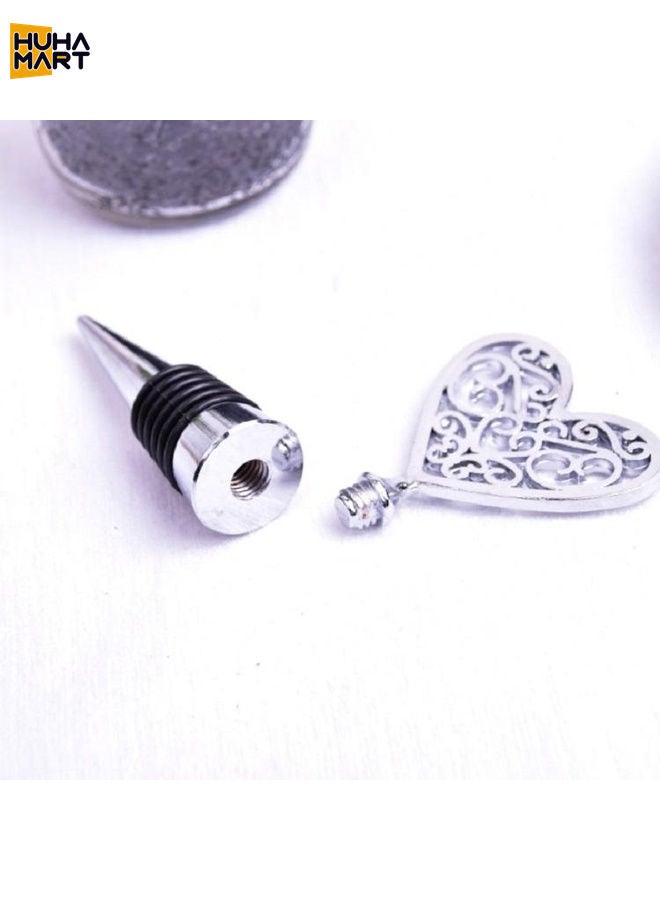 HuHa Mart Metal Special Shape Wine Stopper(Heart to Heart Red Bronze) - Image 4