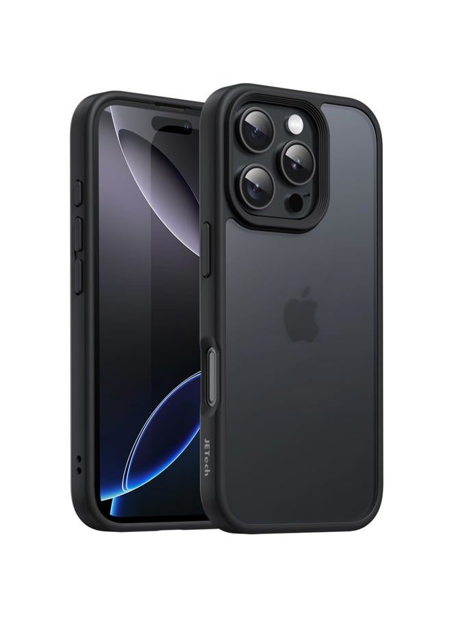 Jetech Matte Case for iPhone 16 Pro Max 6.9-Inch, Shockproof Military Grade Drop Protection, Frosted Translucent Back Phone Cover, Anti-Fingerprint (Black) - Image 1