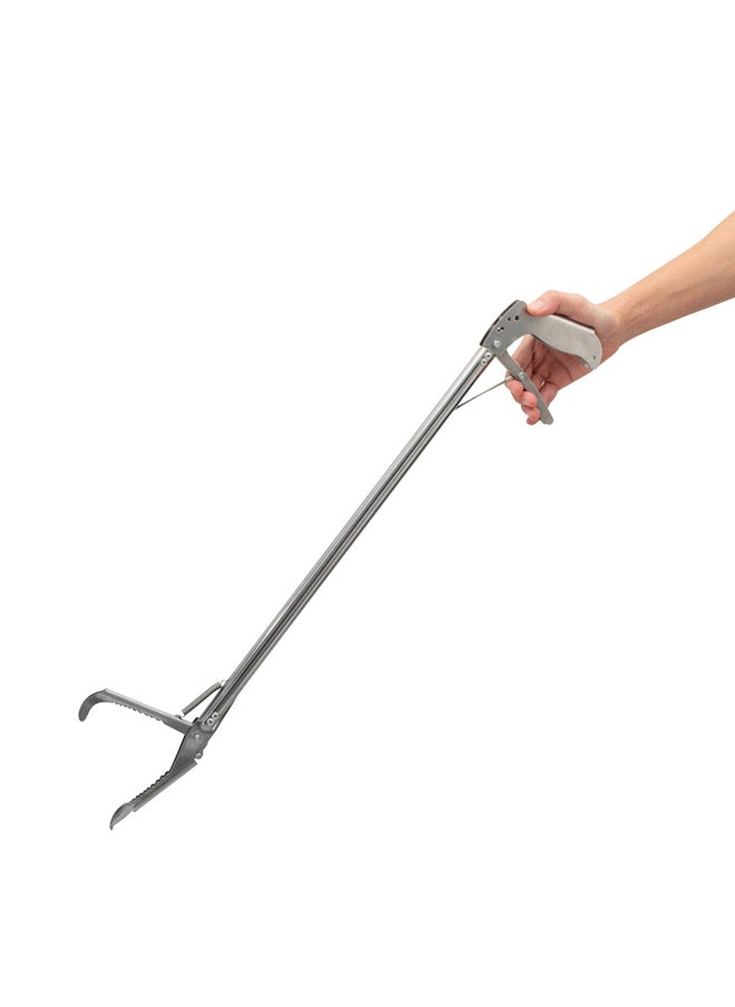 AL SANIDI - Pliers-Shaped Tool for Snakes and Waste Reptile Clamp Silver Size 75 Cm - Image 1