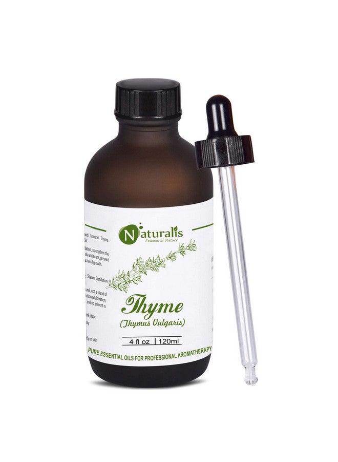 Naturalis Essence Of Nature Thyme Essential Oil 100% Undiluted Pure And Natural Therapeutic Grade For Skin Conditions, Clear Breathing, Coughs And Hair Growth - 120Ml - Image 1