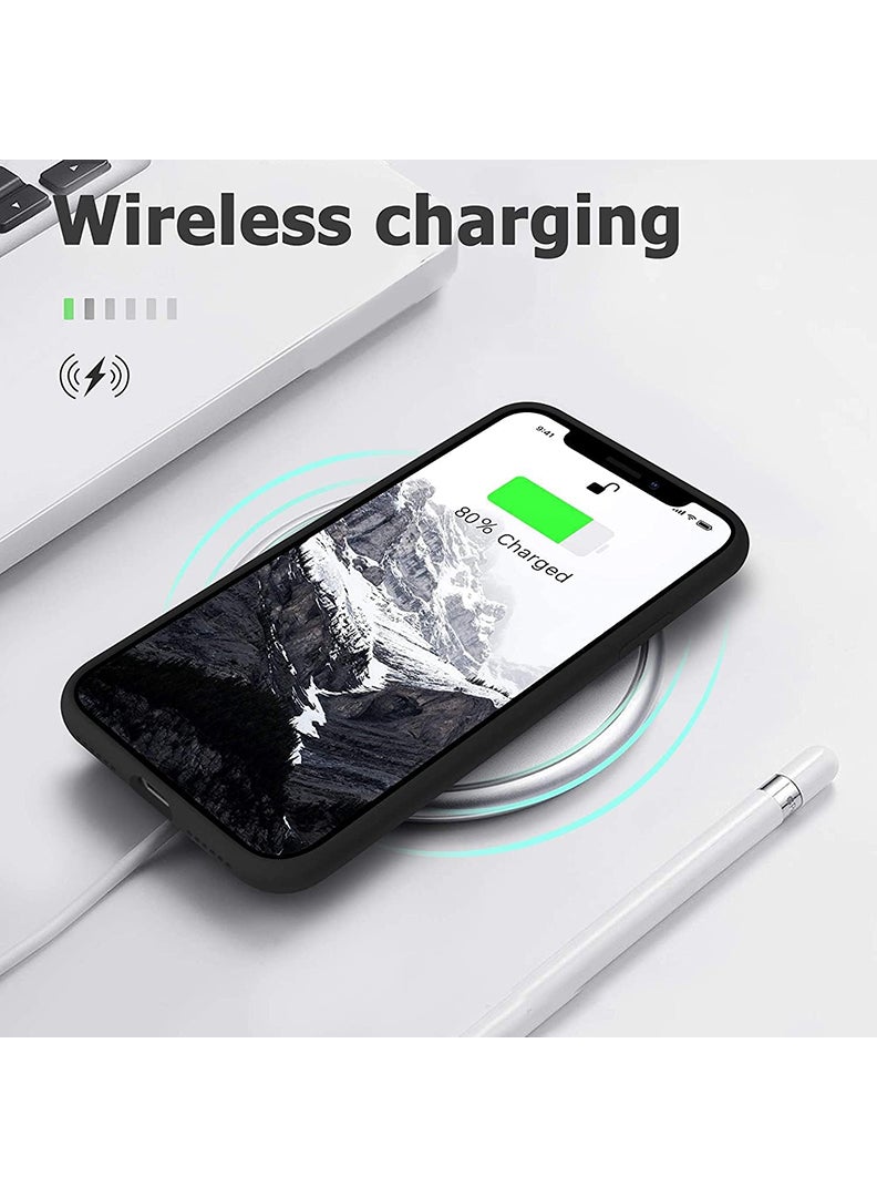 Theodor Protective Slim Fit Case Liquid Silicone Cover with Full Body Protection Anti-Scratch Shockproof Case For iPhone 12 Pro Black  - FORZA421 Like a superstar copy - Image 5