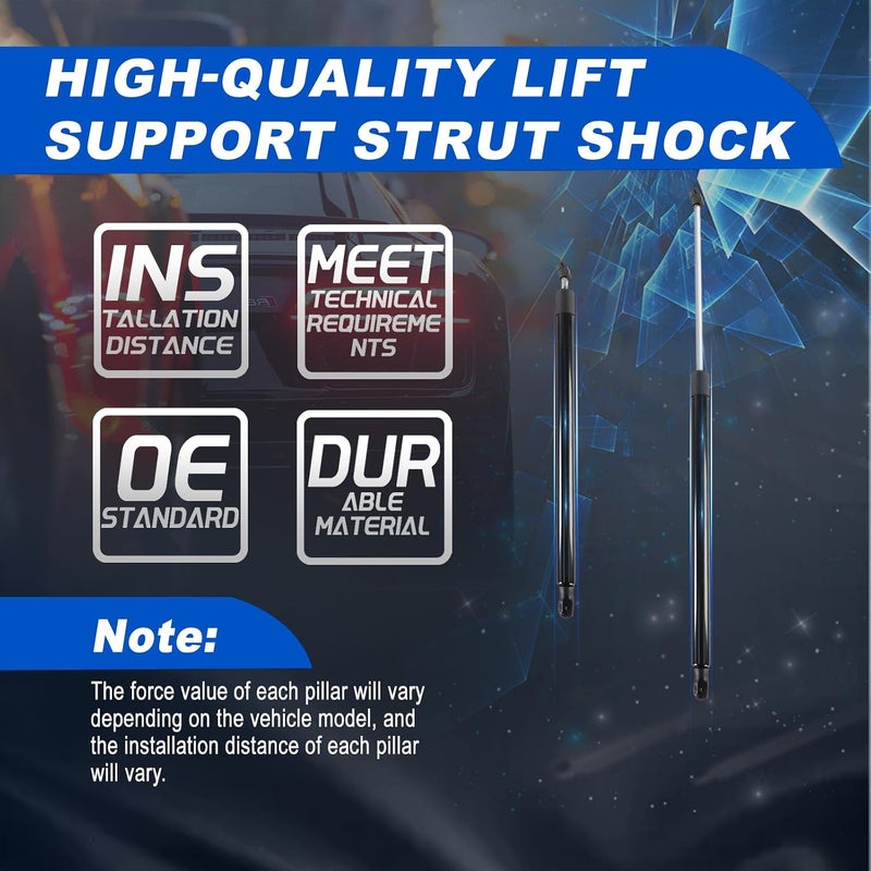 cycwer Rear Tailgate Rear Hatch Lift Supports Shock Struts SG229013 PM1097 4590 Gas Spring Shocks for 2004-2010 Sienna 3.5L 8196086 ,2-PC Set General compatible design - Image 3