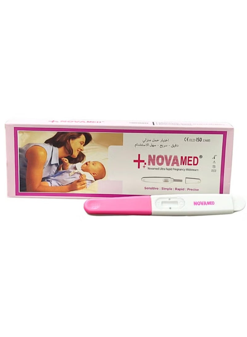نوفا ميد اختبار الحمل "نوفاميد ألترا" (Novamed Ultra) فائق السرعة – مجموعة منزلية سريعة ودقيقة للكشف عن الحمل - Image 2