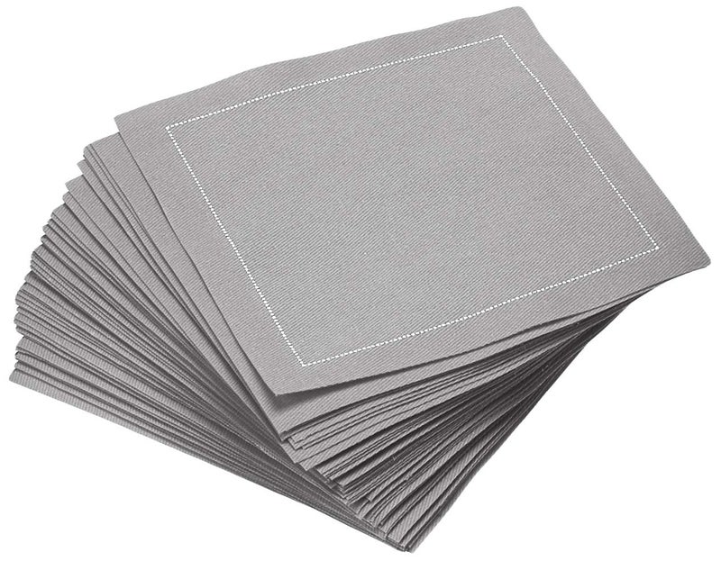 FIVE STAR NAPKINS Signature Napkins 100% Cotton Cocktail Napkin, 50-Pack, 4.5 x 4.5 - Image 1