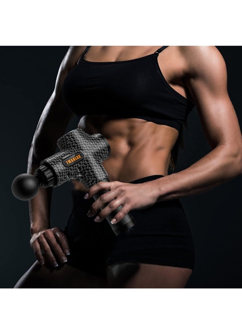 مسدس التدليك، مدلك الاهتزاز اليدوي مع 10 رؤوس تدليك مختلفة و 30 مستوى سرعة - Image 4