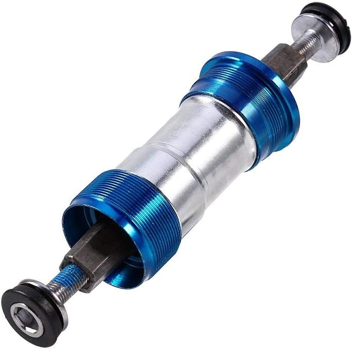 comfrt 68mm Bike Bicycle Square Taper Bottom Crank Bracket Axis with 2 Waterproof Screws (Size : 122.5mm) - Image 1