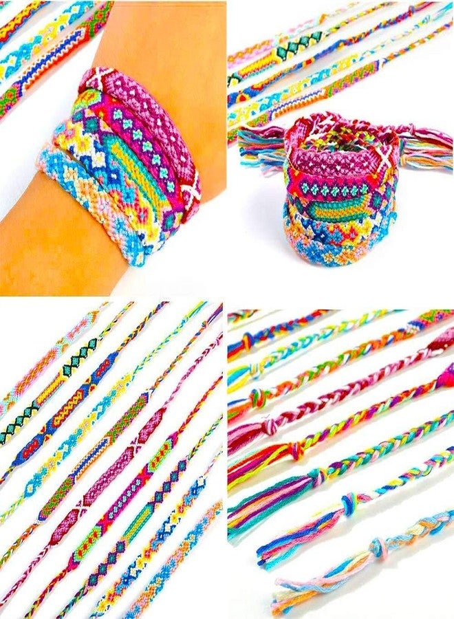 Aakriti Cotton Rainbow Embroidery Floss Skeins for Friendship Bracelets, Cross Stitch, DIY Craft Work - 50Pcs Mixed Color Thread (Multicolor, 60 Gram) - Image 5
